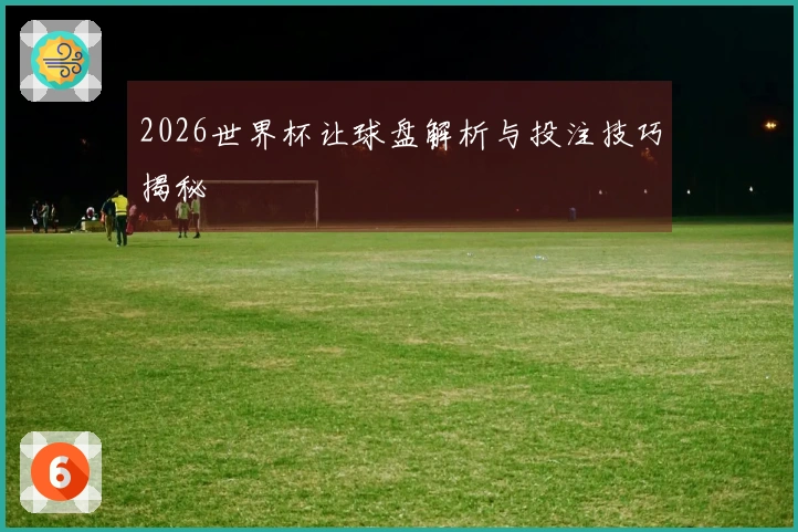 2026世界杯让球盘解析与投注技巧揭秘